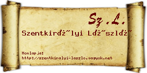 Szentkirályi László névjegykártya